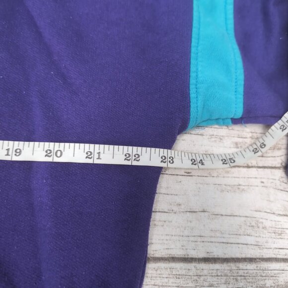 Vintage Converse Purple and Teal 90's Made in Canada Sweater Size Large - Picture 5 of 8